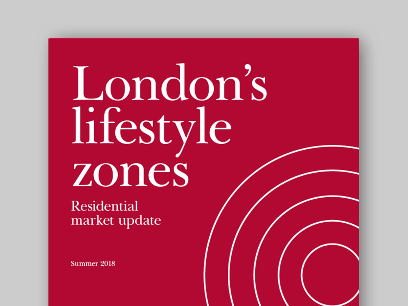 London's lifestyle zones: Summer 2018 - Kinleigh Folkard & Hayward