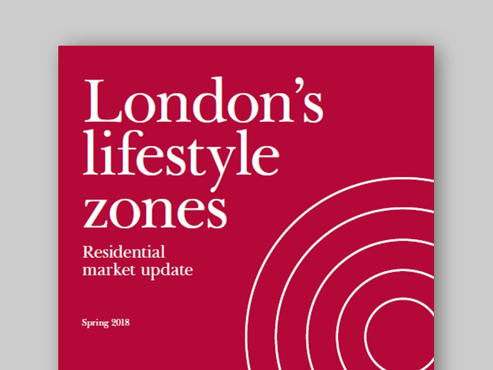 London lifestyle zones: Spring 2018 - Kinleigh Folkard & Hayward